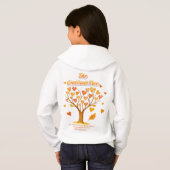 Erntedank Dankbarkeit Tree Kids Pullover Hoodie (Schwarz voll)