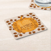 Erntedank Dankbarkeit Türkei Pumpkin Greenery Rechteckiger Pappuntersetzer (angewinkelt)