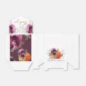 Erntedank Danke Autumn Burgundy Pumpkin Geschenkschachtel (Ungefaltet)