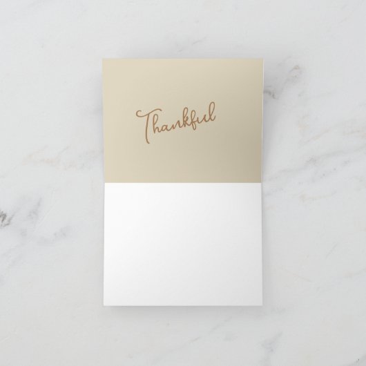 Erntedank Danke Custom Karte (Innenseite)