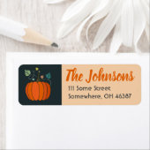 Erntedank Danke Pumpkin Address Labels (Insitu)
