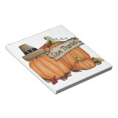 Erntedank danken notizblock (angewinkelt)