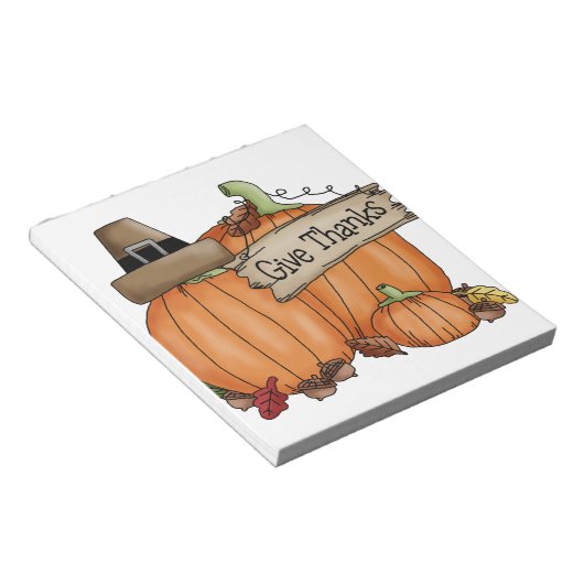 Erntedank danken notizblock (angewinkelt)