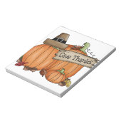 Erntedank danken notizblock (Rotiert)