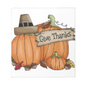 Erntedank danken notizblock (Vorderseite)