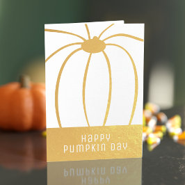 Erntedank Dankeschön für Sie Pumpkin Foil Card Folienkarte
