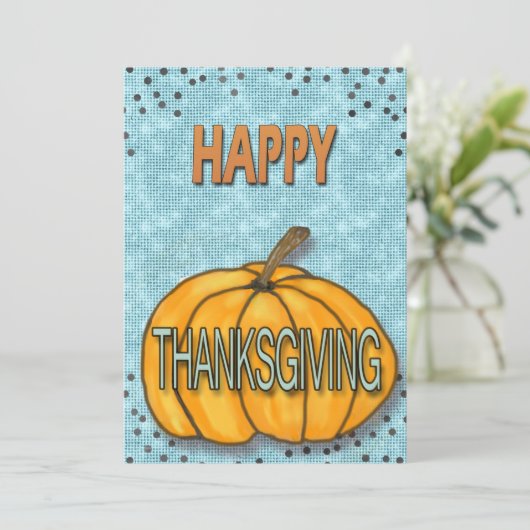 Erntedank Dankeskarte (Stehend Vorderseite)