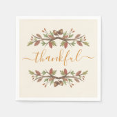 ERNTEDANK DANKFUL FALL FOLIAGE PAPIER NAPKINS SERVIETTE (Vorderseite)