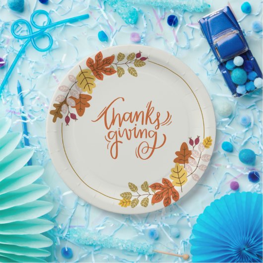 Erntedank Day Bowls for Family Pappteller (Party)