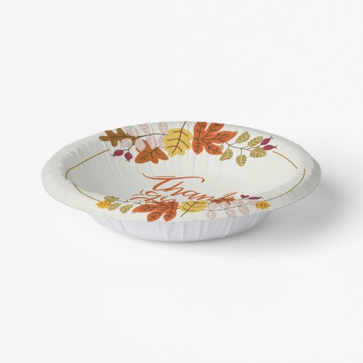 Erntedank Day Bowls for Family Pappteller (Gewinkelt)