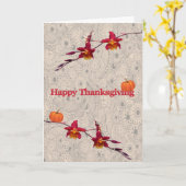 Erntedank Day Card mit Orchia Karte (Gelbe Blume)