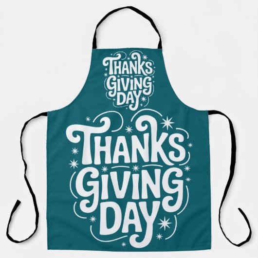 Erntedank Day Celebrate mit Familie und Freunden Schürze (Vorderseite)