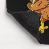 Erntedank Day Dabbing Türkei Pilgris Boys Kinder Mousepad (Ecke)