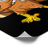 Erntedank Day Dabbing Türkei Pilgris Boys Kinder Poster (Ecke)