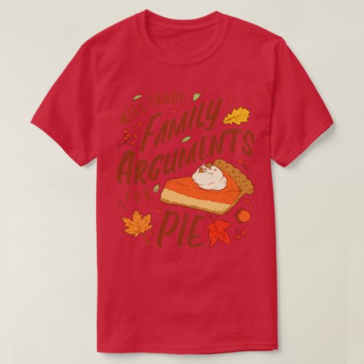 Erntedank Day Family Dinner Pumpkin Pink Funny Q T-Shirt (Design vorne)