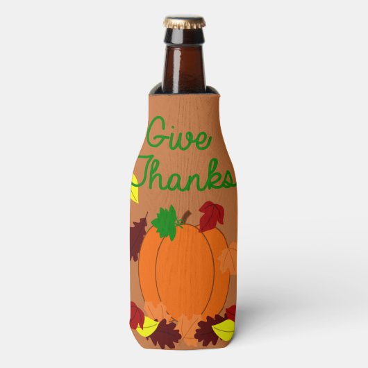 Erntedank Day Flaschenkühler (Flaschenvorderseite)