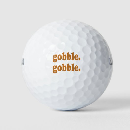 Erntedank Day Gobble Gobble Türkei Trot Funny Golfball (Vorderseite)