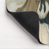 Erntedank Day Greetings mit einer Pilgerin Mousepad (Ecke)