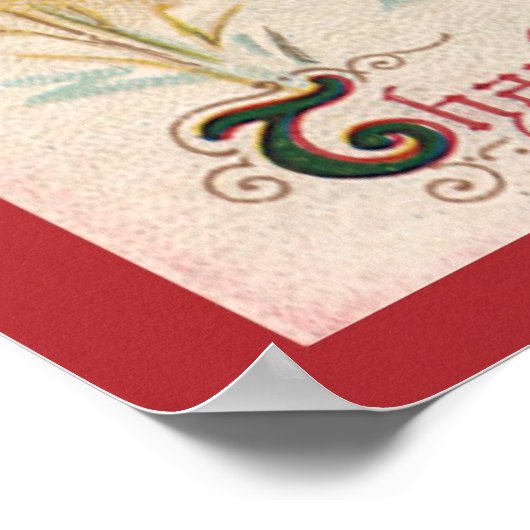 Erntedank Day Greetings mit einer Pilgerin Poster (Ecke)