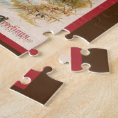 Erntedank Day Greetings mit einer Pilgerin Puzzle (Seite)