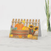 Erntedank Day Grußkarten Feiertagskarte (Rückseite)