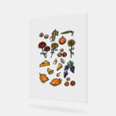 Erntedank Day Herbst Attribute Klassischer T - Shi Acrylschild (Winkel)