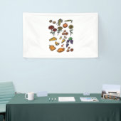 Erntedank Day Herbst Attribute Klassischer T - Shi Banner (Messeveranstaltung)