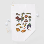 Erntedank Day Herbst Attribute Klassischer T - Shi Golfhandtuch (Insitu)