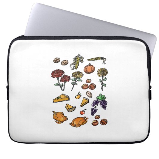 Erntedank Day Herbst Attribute Klassischer T - Shi Laptopschutzhülle (Vorderseite)