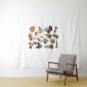 Erntedank Day Herbst Attribute Klassischer T - Shi Wandteppich (Beispiel (Horizontal))