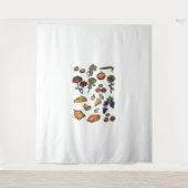 Erntedank Day Herbst Attribute Klassischer T - Shi Wandteppich (Vorderseite)