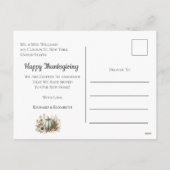 Erntedank Day Moving Pumpkin Ankündigung Truck (Rückseite)