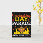 Erntedank Day Parade New York City Karte (Gelbe Blume)