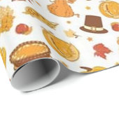 Erntedank Day Pattern Geschenkpapier (Rolleneckpunkt)