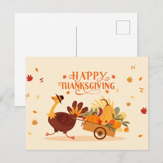 Erntedank Day Postkarte (Vorne/Hinten)