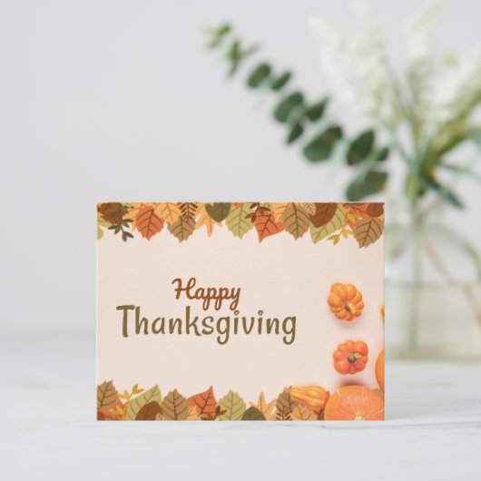 Erntedank Day Postkarte (Stehend Vorderseite)