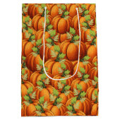 ERNTEDANK DAY PUMPKINS MITTLERE GESCHENKTÜTE (Rückseite)