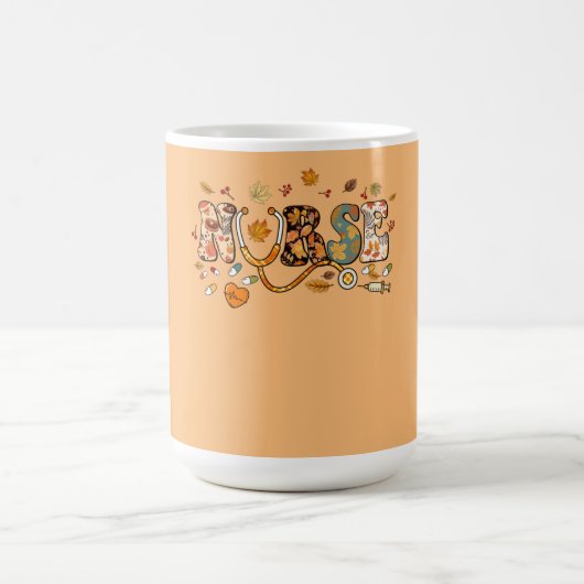 Erntedank Day Stethoscope Fall Nurse Co Kaffeetasse (Mittel)