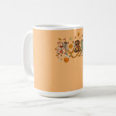 Erntedank Day Stethoscope Fall Nurse Co Kaffeetasse (Vorderseite Links)