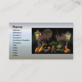 Erntedank Day Szene mit Bench und Fall Ernte Visitenkarte