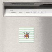 Erntedank Day Turkey Art - Klassischer Herbst Magnet (In Situ (Geschirrspüler))