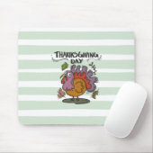 Erntedank Day Turkey Art - Klassischer Herbst Mousepad (Mit Mouse)
