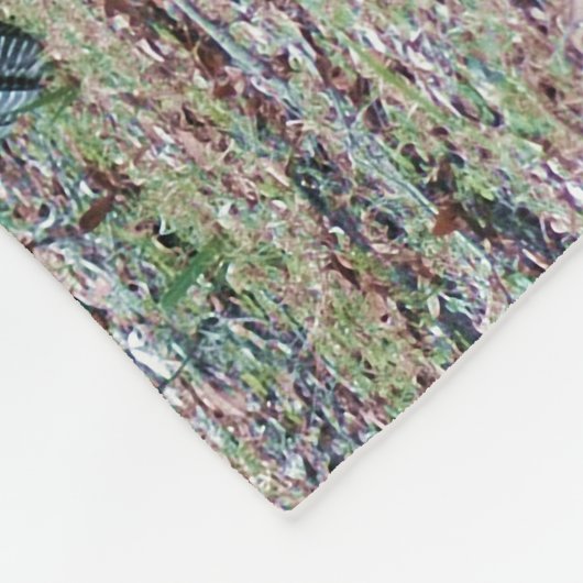 Erntedank Day Wilde Truthähne in einem offenen Fel Fleecedecke (Ecke)