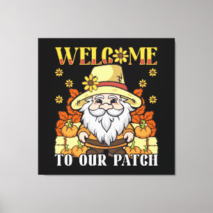 Erntedank Day Willkommen bei unserem Patch Gnome Leinwanddruck