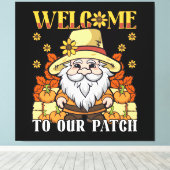 Erntedank Day Willkommen bei unserem Patch Gnome Leinwanddruck (Insitu (Holzboden))