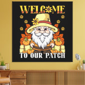 Erntedank Day Willkommen bei unserem Patch Gnome Leinwanddruck (Insitu (Wohnzimmer))