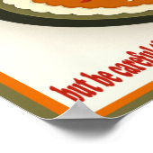 Erntedank Day Zitat von Dankbarkeit und Dankbarkei Poster (Ecke)