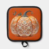 Erntedank Decorated Pumpkin Pot Holder Topflappen (Vorderseite)