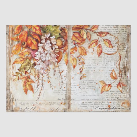 Erntedank Decoupage Seidenpapier (Vorderseite)