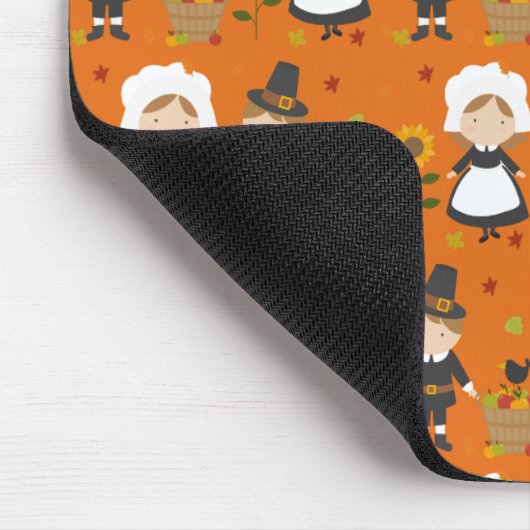 Erntedank Dekoration Herbstfallmuster Mousepad (Ecke)